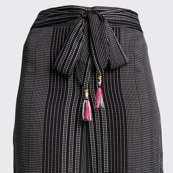 TRINA TURK $162 NWT Verona Side Slit Swim Wide Leg Cover-Up Pants - Picture 8 of 13